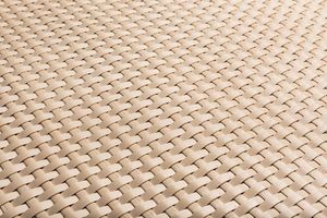 TechnoRattan Osłona Balkonowa oczkowana z TECHNORATTANU na WYMIAR (0,05m2) - Jasny Krem RD18 5