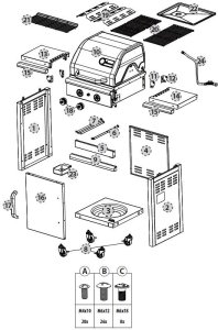 Landmann Triton 2.0 PTS (12903) Grill ogrodowy gazowy 7 kW 48 cm x 44 cm 2