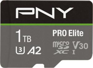 Karta PNY PRO Elite MicroSDXC 1 TB Class 10 UHS-I/U3 A2 V30 (P-SDU1TBV32100PRO-GE) 1