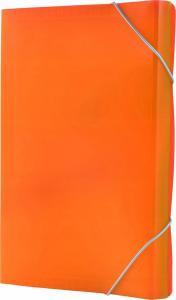 Tetis Teczka harmonijka PP z gumką narożną (13) A4 pomarańczowa TETIS 1
