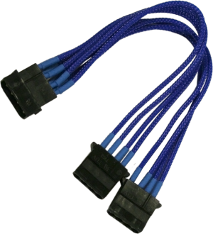 Nanoxia Molex - Molex x2, 0.2m, Niebieski (900200026) 1