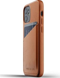 Mujjo Mujjo Full Leather Wallet Case - etui skórzane do iPhone 12 mini (brązowe) 2
