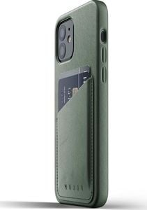 Mujjo Mujjo Full Leather Wallet Case - etui skórzane do iPhone 12/12 Pro (zielone) 2