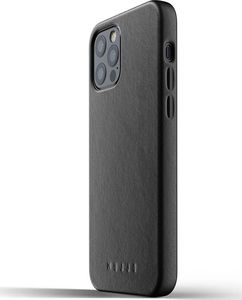 Mujjo Mujjo Full Leather Case - etui skórzane do iPhone 12/12 Pro (czarne) 1