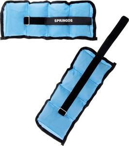 Springos Obciążniki na nadgarstki/kostki 2x1.5kg niebieskie 2