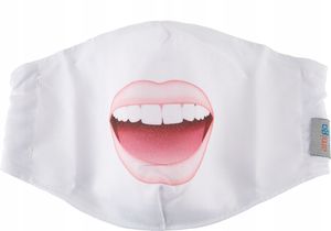 Amigo Maska Maseczka UŚmiech Wow Bawełna 3d / 2 Warstwy / Wielorazowa 6