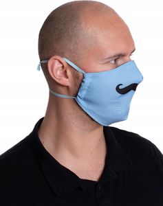 Amigo Maska Maseczka Wąsy Hipster Bawełna 3d / 2 Warstwy / Wielorazowa 2