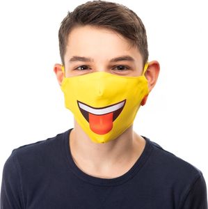 Emoji Maska Maseczka Emoji JĘzyk Bawełna 3d / 2 Warstwy / Wielorazowa 1