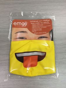 Emoji Maska Maseczka Emoji JĘzyk Bawełna 3d / 2 Warstwy / Wielorazowa 3