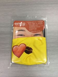 Emoji Maska Maseczka Emoji Serce PocaŁunek Bawełna 3d / 2 Warstwy / Wielorazowa 6