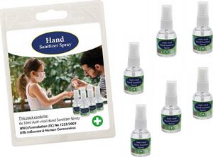 Płyn do dezynfekcji Hand Sanitizer spray 6x30ml (SB6023) 1