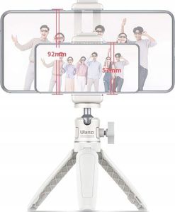 Ulanzi Uchwyt Statywowy Na Statyw 1/4 Na Telefon St-07 Biały 4