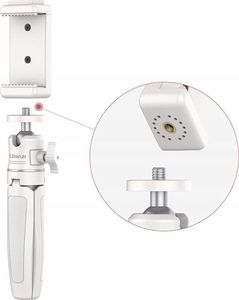 Ulanzi Uchwyt Statywowy Na Statyw 1/4 Na Telefon St-07 Biały 5