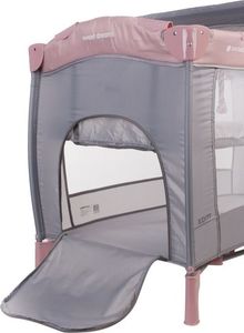 Sun Baby Łóżeczko turystyczne z pełnym wyposażeniem - różowe 4