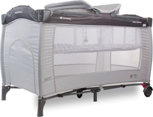 Sun Baby Łóżeczko turystyczne z pełnym wyposażeniem - szare 4