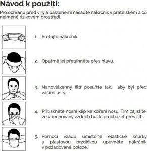 Respilon R-Shield Light Adapted komin z nanowłókna antysmogowy, antywirusowy, antyalergiczny, antybakteryjny EAN 8594190531151 7