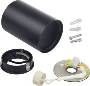 Lampa sufitowa Maclean Punktowa oprawa natynkowa halogenowa GU10 MCE422 B, kolor czarny, 80x115mm, okrągła, aluminiowa 7