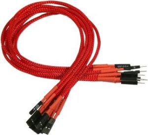 Nanoxia Zestaw kabli, 0.3m, Czerwony (900300028) 1