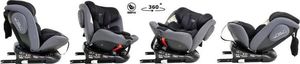 Fotelik samochodowy Summer Baby Fotelik obrotowy 360 0-36 kg Summer Baby FARO - Czarny 4