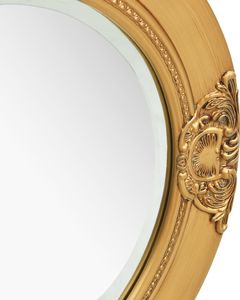 vidaXL Lustro ścienne w stylu barokowym, 50 cm, złote 3