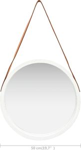 Lustro vidaXL biały (320364) 6