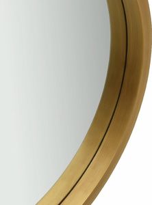 vidaXL Lustro ścienne na pasku, 50 cm, złote 3