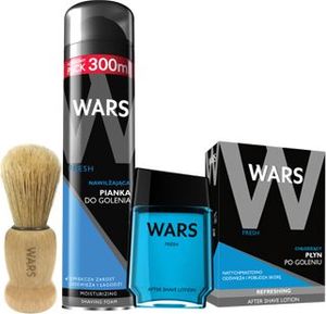 Wars Wars Resh Pianka+Płyn po goleniu+Pędzel do golenia uniwersalny 1