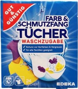 Gut&Gunstig Gut Gunstig chusteczki wyłapujące kolor 24 szt. uniwersalny 1