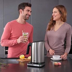 Czajnik Braun Braun Domowy czajnik Braun IDCollection WK 5115 BK - z systemem szybkiego gotowania i funkcją utrzymywania ciepła, 5 poziomów temperatury do herbaty, pojemność 1,7 l, 3000 W, czarny / stal nierdzewna, plastik, 1,7 litra 7