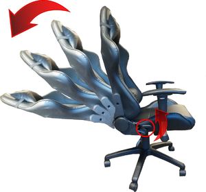 Fotel Hell-Gamer C500 niebieski 3