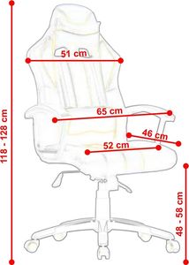 Fotel Hell-Gamer C5607 czerwony 4