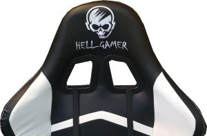 Fotel Hell-Gamer C588 Czarno-biały 4