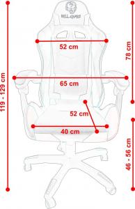 Fotel Hell-Gamer C680 czerwony 3
