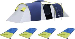 Namiot turystyczny Acamper Nadir 6 Pro niebieski + 4 śpiwory SK300 1