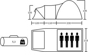 Namiot turystyczny Acamper Soliter 4 Pro 4