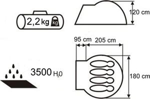 Namiot turystyczny Acamper Zefir 3 Pro 5