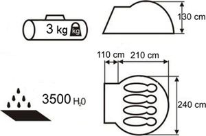 Namiot turystyczny Acamper Zefir 4 Pro 5