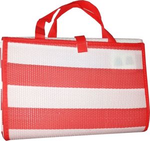 Acamper Duża mata plażowa piknikowa Acamper 150x200 biało-czerwona 3