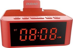Dudao Dudao głośnik zegarek radio budzik AUX BT Y5 red 1