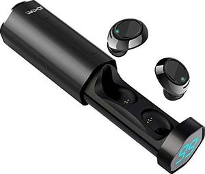 Słuchawki Bokman Słuchawki douszne bokman T2 Bluetooth, słuchawki bezprzewodowe z cyfrowym wyświetlaczem LED, sterowniki audio z grafenem, wodoodporność IPX5, wbudowany mikrofon, Bluetooth 5.0 (czarny) 1