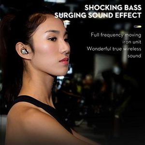 Słuchawki Bokman Słuchawki douszne Bluetooth Bokman O5 Plus, słuchawki bezprzewodowe z solidnym dźwiękiem basowym, wodoodporne słuchawki sportowe IPX7, tryb mono stereo bez przełączania, 100 godzin pracy na baterii (szary) 7