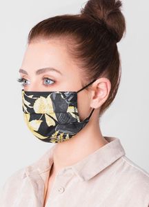 Ombre Maseczka Bawełniana Wielorazowa Czarna 2