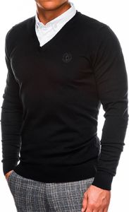 Ombre Sweter męski E120 - czarny L 1