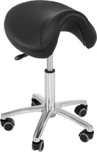 Physa Stołek taboret hoker siodłowy mobilny na kółkach Physa SORANO czarny 2