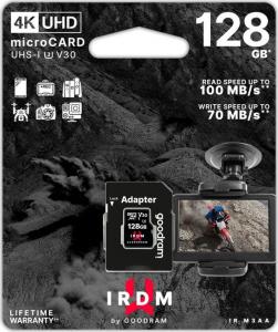 Karta GoodRam IRDM MicroSDXC 128 GB Class 10 UHS-I/U3 V30 (LEC-TGD-IRM3AA1280R12) 3