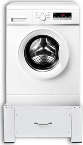 vidaXL VidaXL Podest pod pralkę z szufladą, biały 2