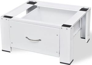 vidaXL VidaXL Podest pod pralkę z szufladą, biały 3