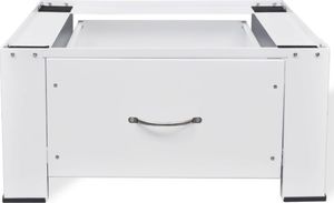 vidaXL VidaXL Podest pod pralkę z szufladą, biały 4