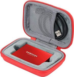 co2CREA co2CREA Twardy futerał na przenośny dysk SSD Samsung T5 / T3 250 GB 500 GB 1 TB 2 TB Zewnętrzny futerał na dysk SSD Futerał ochronny (tylko torba) 1