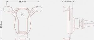 Wozinsky Uchwyt grawitacyjny do samochodu WCH-04 16